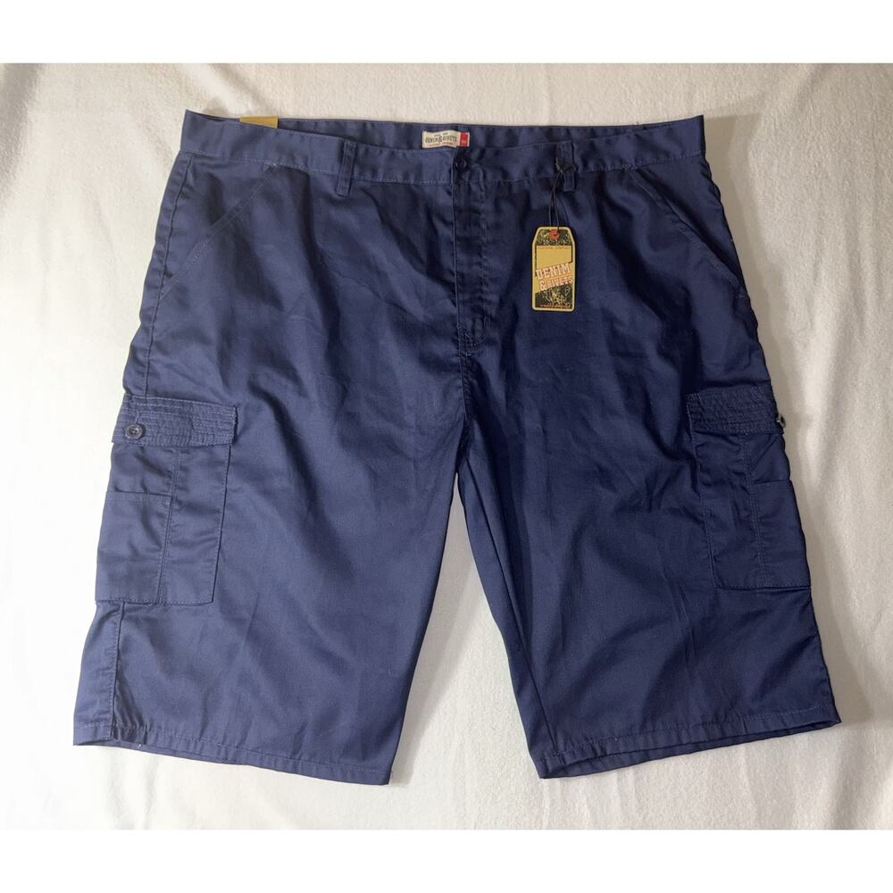 Denim & Rivets‎ Mens Dressy Cargo Shorts Size 50x14 Relaxed Casual New